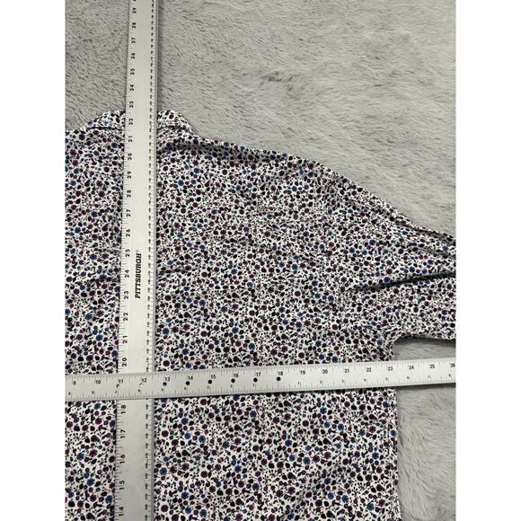 Wrangler 20X Competition Shirt Mens Large White Floral Pearl Snap Western Rodeo - Picture 9 of 12